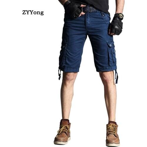 Summer Tactical Cargo Shorts Men 2020 New Mens Casual Shorts Male Loose Work Shorts Man Military Short Pants Plus Size 29-40