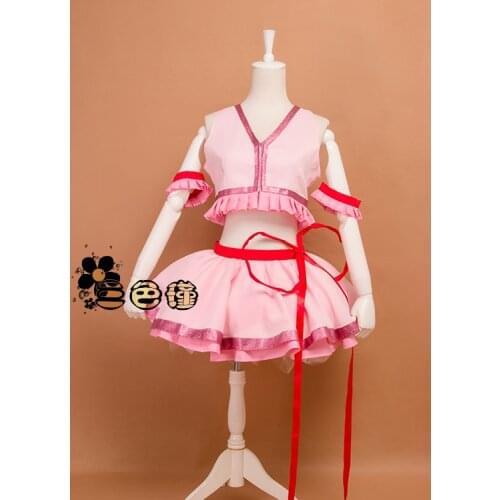 Anime Shugo Chara! Ran Cosplay Costumes Stage Version Shiny Version Pink Uniform Dress Role Play Clothing Custom-Make Any Size