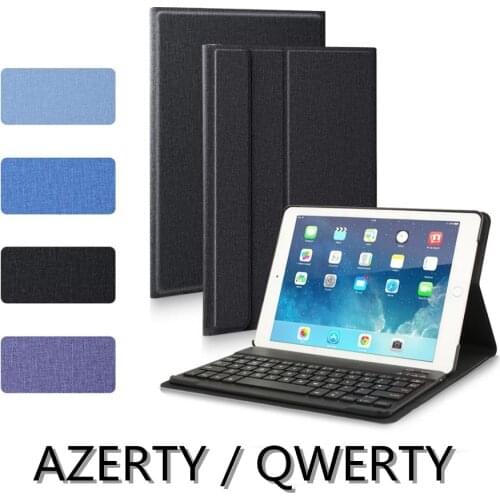 For iPad 9.7 for iPad Air 2 5th 6th Generation Case Keyboard QWERTY AZERTY French Spanish English Layout