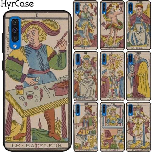 Tarot TPU Phone Case For Samsung Galaxy A51 A71 A10 A20 A30 A40 A50 A70 A8 Plus A9 A7 2018 Silicone Black Cover