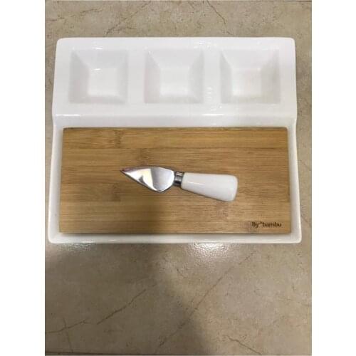 Bambulu Porcelain Rectangular Knife Serving Plate