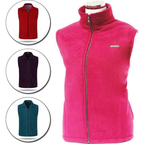 Fleece Waistcoat Sleeveless Zipper Jacket Middle-Aged Women Autumn Soft Clothing Fashion Solid Color Lapel Coat Plus Size XL-4XL