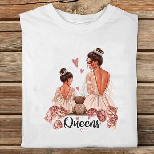 Women Short Sleeve Cartoon Fashion 90s Mama Mom Mother Fashion Clothes Print Tshirt Female Tee Top Ladies Graphic T-shirt