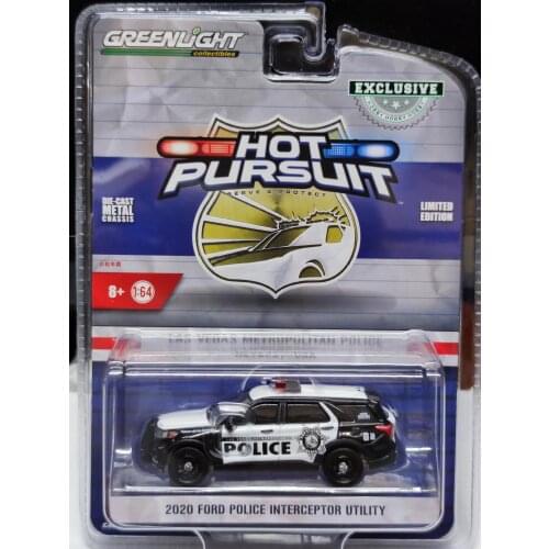 GreenLight 1:64 2020 Ford POLICE INTERCEPTOR UTILITY Las Vegas Detective Metropolitan Collection die-cast alloy car model