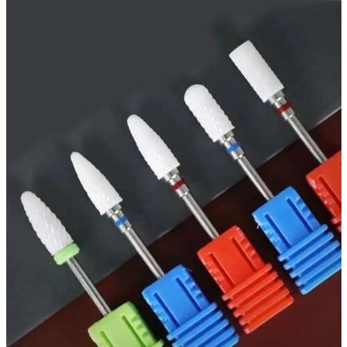 1 pcs Ceramic Nail Drill Bits Carbide in Milling Cutter Set for Electric Nail Drill Manicure Machine Nail Art Equipment Tools