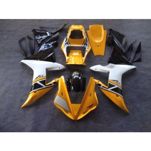 Fei- Motorcycle Fairing kit for YAMAHA YZFR1 02 03 YZF R1 2002 2003 YZF1000 yzfr1 ABS White yellow black Fairings set