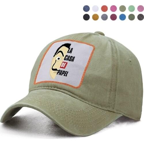 La Casa De Papel Baseball Cap Dad Trucker Solid Hat Women Ponytail Berets Caps Boinas Bone Hats Casquette Sun Shsde Hats Gorras