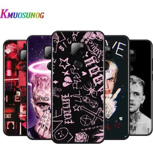 Lil Peep Hot singer For Huawei Y9A Y8P 2020 Y8S Y7A Y9 Y7P Y5P Y9 Y7 Y6 Y5 Prime Pro 2019 2018 2017 Black Phone Case