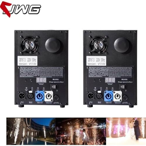 Free Shipping 2pcs/Lot 400w Cold Spark Firework Machine Dmx Remote Control Sparkler Machine Fountain For Wedding Celebration