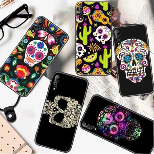 Mexican Skeleton Tattoo Sugar Skull Phone Case For Vivo X9 9s 9plus 9splus 20 20plus Y91C 11 17 19 67 71 81 91 V11 11I 17 IQOO