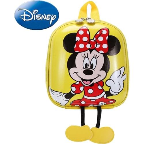 Disney Mickey Mouse Minnie Cute Backpack Eggshell Boy Primary School Schoolbag Fashion Girl Cartoon Large Capacity Travel Bag