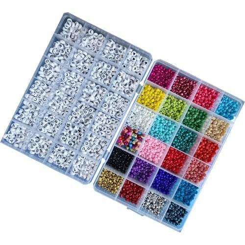 DIY Glass Bead Setfor Jewelry Making Diy Necklace Beads Diy Jewelry Mix Loose Spacer Beads Set