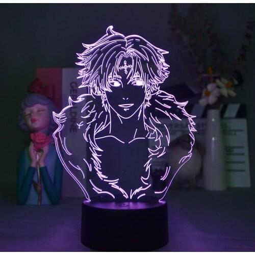 Kulolo lushilufelu 3D Illusion Night Lamp Anime HUNTER x HUNTER Figure Manga Must Have Gadget LED Sensor Lights Bedroom Art Deco