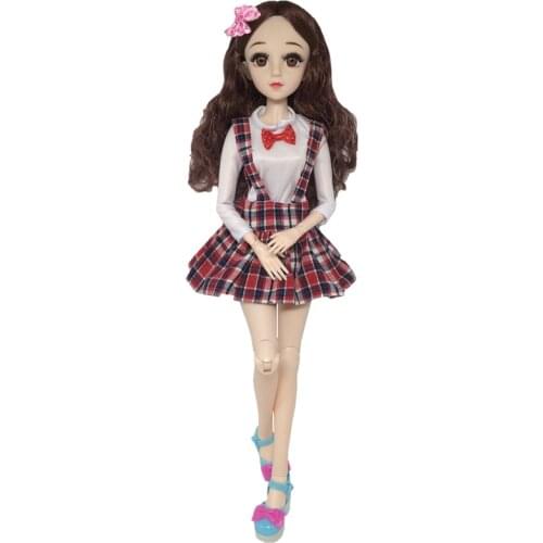 New College Style Clothes 60cm BJD Doll Clothes Accessories Fashion Dress Toys for Girls Gift