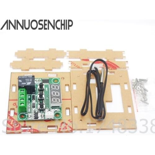 Clear Acrylic Case Shell Housing For W1209 Digital LED DC 12V Temp Thermostat Temperature Control Switch Module Controller Board