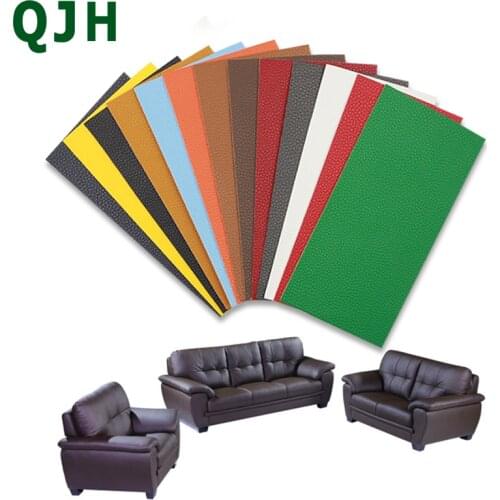 2 Types 20cm*10cm self-adhesive litchi pattern Pu leather patches For DIY handwork repair Sofa&Car seat&Bag&Leather bed etc