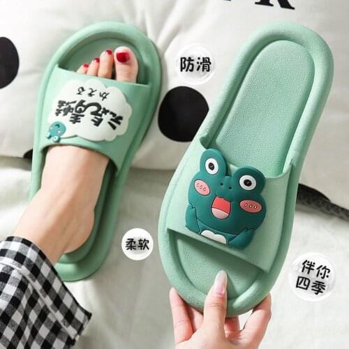 Flip Flops Kawaii Beach Shoes Women Summer Slippers Sandals Flat Cartoons Rubber Slides Bathroom Bedroom House Anime Soft Casual