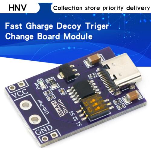 Type-C QC AFC PD2.0 PD3.0 to DC Spoof Scam Fast Charge Trigger Polling Detector USB-PD Notebook Power Supply Change Board Module