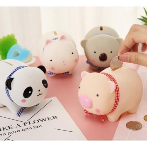 High-Quality Soft Plastic Piggy Bank, Cute Animal Piggy Bank Household Money-Box