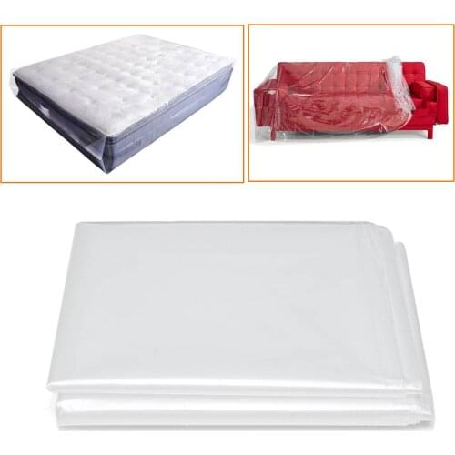 Mattress Protector Packaging Bag Moisture-proof Dust Cover Moving Home Storage Transparent 200x240x35cm Thickness 0.08mm