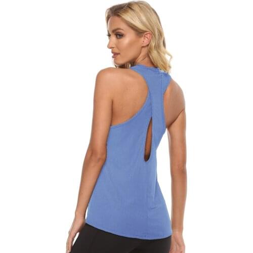 Women Yoga Shirts Sports Shirt Quick Drying Yoga Tops sleeveless Fitness Running T-shirt Tees Gym Sportswear for Female