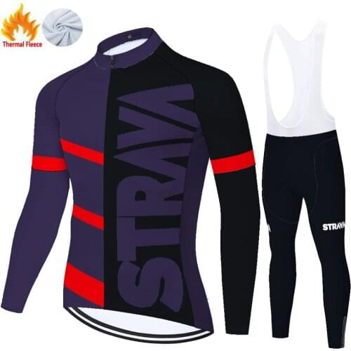 Strava Winter Thermal Fleece Tricota Équipement Vélo 자전거 سيكل Cycling Jersey Roupa Ciclismo Masculino Maillot Ciclismo Hombre