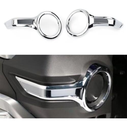 Gold Wing GL1800 Motorcycle Fog Light Bezel Trim Rings Chrome ABS Decorative Cover For Honda Goldwing GL 1800 2018 2019 2020