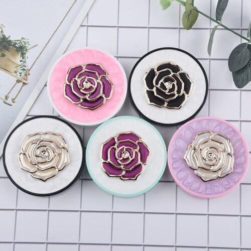 1PC Contact Lenses Case Rose Flower Design Travel Lens Box Set With Mirror Eye Lenses Holder Container For Cosmetic Contact Lens