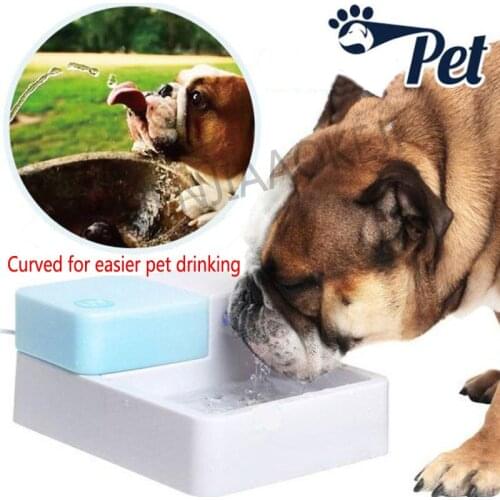 12V automatic Pet water dispenser with LED Universal dog drinking water circulation water feeder 3W