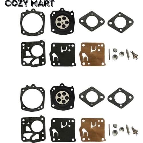 2sets Carburetor Repair Rebuild Diaphragm Kit For HUS 266 268 272 281 288 Chainsaw Parts Tillotson RK-23HS, RK-23-HS, RK23HS