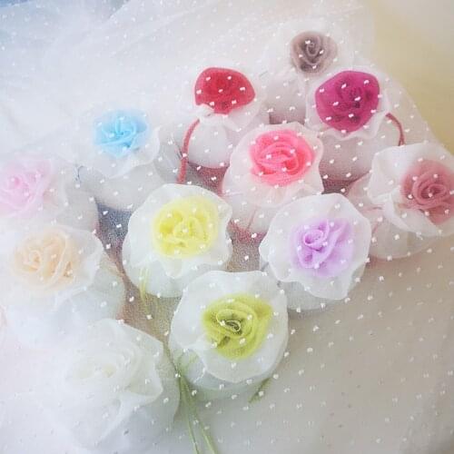 Silk Organza Jewelry Bags Drawstring Embroidered Yarn Bags For Gift Candy Pouch Wedding Party Sachet Decorations 15x15cm 2PCs