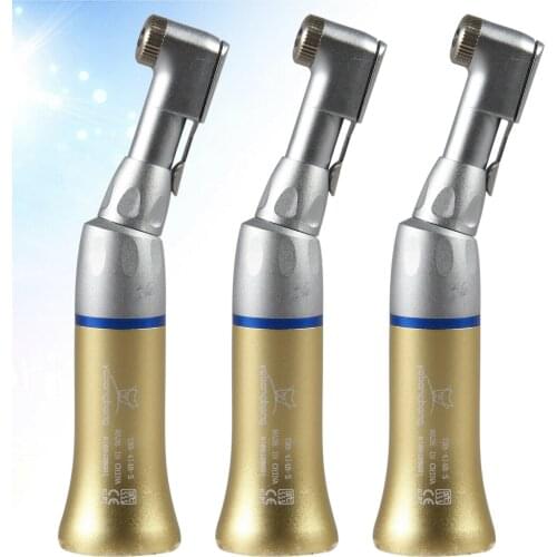 3PCS Dental Low Slow Speed Contra Angle Handpiece Fit NSK Latch E-Type Gold Color