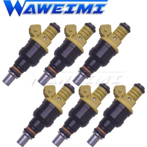 WAWEIMI 6pcs High quality Fuel Injector OEM 0280150744 FITS Opel Astra Calibra Cavalier Kadett Gsi Gt GTE 2.0 16v 91-01