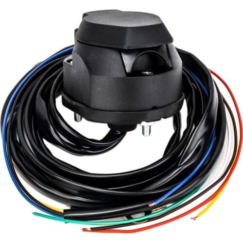 7-Pin Trailer Socket 1.5m Extension Cable 12V European Car Wiring Connector