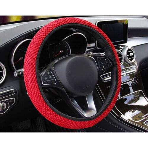 1Pcs 6 Colors Car Steering Wheel Cover Breathability Skidproof Auto Covers Decor Fabric Durable Car Styling