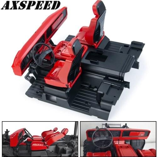AXSPEED RC Car Full Interior Body Shell Cab Seat Kit for 1:10 RC Crawler Traxxas TRX-4 TRX4 Bronco DIY Parts