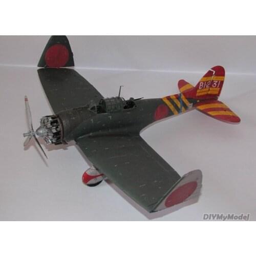 DIYMyModeI Aichi d3a1 "Val" 99 carrier dive bomber DIY Handcraft Paper Model KIT Handmade Toy Puzzles Gift Movie props