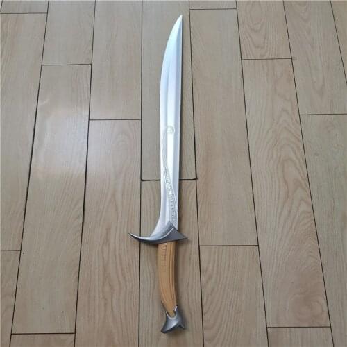 Cosplay Movie Game The Elves Sword Prop Beast Bite Sword Weapon Halloween Gift Role Playing Magic Ring 99cm PU Sword Prop