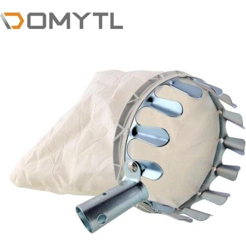 Metal Bag Fruit Picking Machine Head Orchard Gardening Apple Peach Pear Aerial Catcher Collector Garden Tools