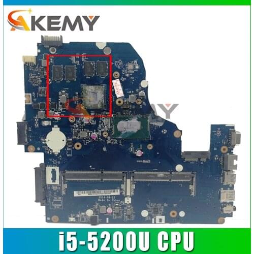 Akemy Laptop Motherboard For ACER Aspire E5-531 i5-5200U Mainboard LA-B991P SR23Y N15S-GT-S-A2 DDR3