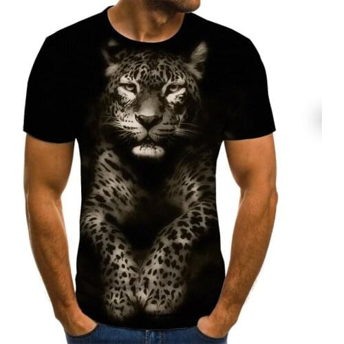 2020 new Summer men shirts 3D printing Loose short sleeves mens Interesting various animals t-shirt casual street clothing