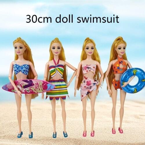Doll Outfit Casual Wear Blouse Trousers Skirt Dress Beach Bikini Clothes for Barbie Doll Accessories 30cm Kids Toy