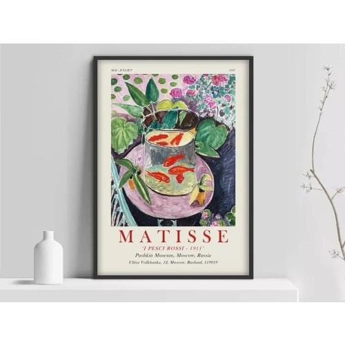 Henri Matisse Goldfish Poster, Matisse Art Print, Matisse Art Exhibition poster, Matisse Fishbowl Poster, Henri Matisse Exm Ga
