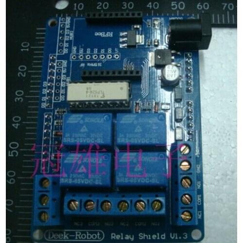 Free shipping 4 channel 5V Relay module extension board Relay Shield V1.3 for arduino compatible