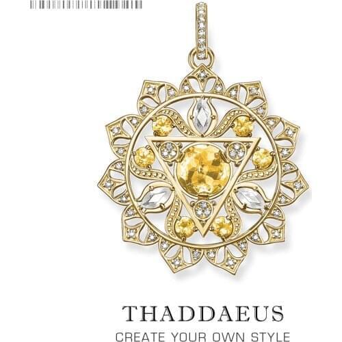 Pendant Solar Plexus Chakra 2018 New Fashion Glam 925 Sterling Silver Sun Jewelry Europe Style Necklace Gift For Soul Woman