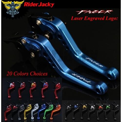 RiderJacky CNC Adjustable 14.7cm Short Brake Clutch Levers For Yamaha FZS 600 Fazer 1998-2003 1996 1997 1998 1999 2000 2001 2002