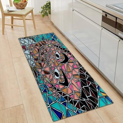 Modern Kitchen Rugs Home Entrance Doormat Hallway Floor Long Carpet Bathroom Anti-slip Balcony Mat Room 3D Carpet Living Printed