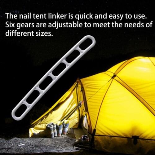 Outdoor Sports 10Pcs Plastic Six-hole Tent Nails Adjustable Suitable For Outdoor Camping