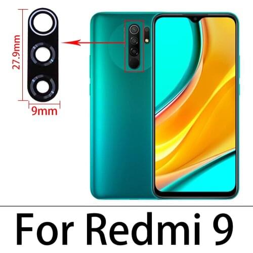 100% Glass Rear Camera Glass Lens For Xiaomi Redmi 6A 6 7 7A 8 8A 9 9C Back Camera Lens With Adhesive Tape