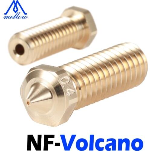 1Pcs Brass NF-V6 Sharp Volcano Nozzle 0.4--1.2mm For 3D Printer 1.75 Filament E3D Volcano Hotend Sidewinder X1, Genius